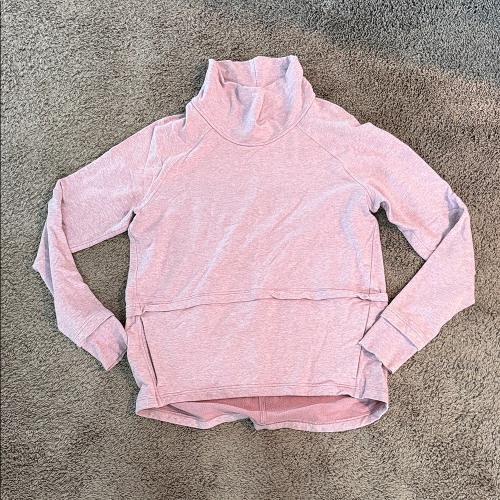 lululemon athletica Light Pink Turtleneck Sweater